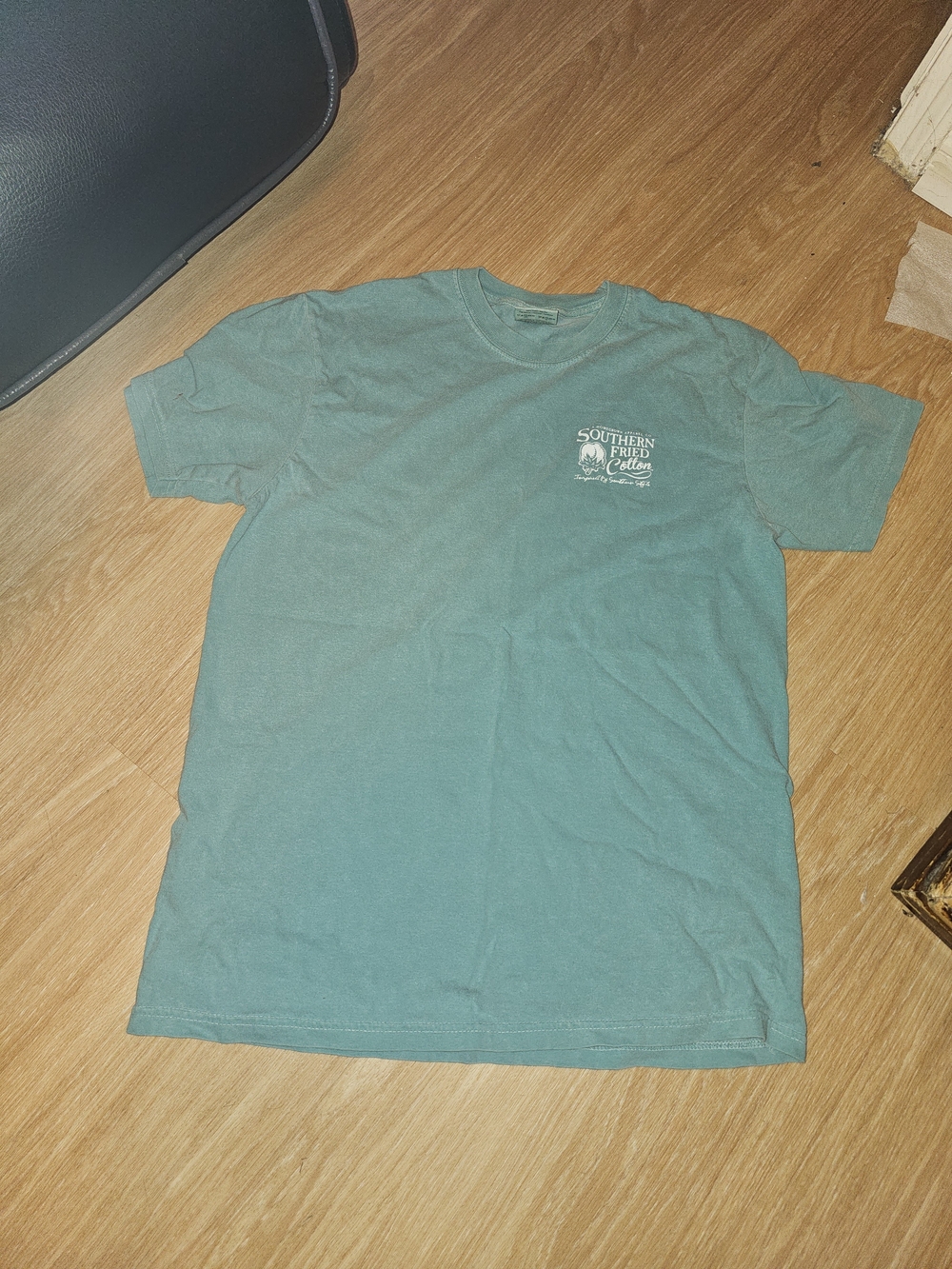 Comfort Colors Men's Teal Short Sleeve Logo Tee